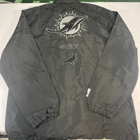 Miami Dolphins NFL x Staple Full Snap Jacket Men's Size Large NWT - Picture 2 of 2